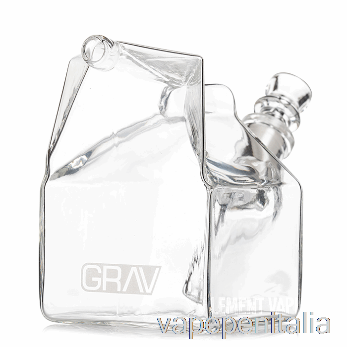 Vape Italia Grav Cartone Di Latte Gorgogliatore Di Vetro Trasparente